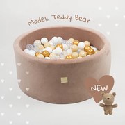 Suchý bazén Meow Teddy Bear Velvet- Hotová zostava 90x30