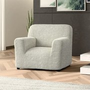 Bielastické poťahy COSTINA smotanová kreslo (š. 60 - 110 cm)