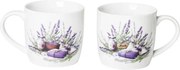 Banquet Keramické hrnčeky LAVENDER 360 ml 2 ks