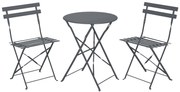 Livarno home Záhradná bistro súprava, 3-dielna (antracitová)  (100386189)
