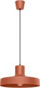 Oranžové závesné svietidlo s kovovým tienidlom Vito – Sollux