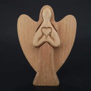 AMADEA Drevený anjel, masívne drevo, výška 10 cm