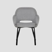 Jedálenská stolička CAMPEA sivá 742064