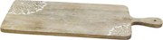 Drevená doštička z mangového dreva s rezbami Tapas Tours - 58*25*2 cm