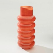 Sklenená váza Rosso 15x35 cm