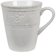 Béžový hrnek s ornamentom Olen - 13*10*12 cm / 450 ml