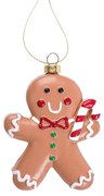 Vianočná ozdoba EVI RED perníček 710384