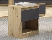 Skrinka/nočný stolík Carlos 40 cm, dub artisan/grafit%