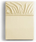 Krémová napínacia plachta jersey 90x200 cm Amber – Restilo