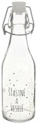 Orion Fľaša s klip uzáverom Vločka biela, 0,29 l, 290 ml