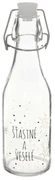 Orion Fľaša s klip uzáverom Vločka biela, 0,29 l, 290 ml