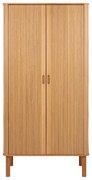 Šatníková skriňa v dekore duba v prírodnej farbe 100x200x55 cm Langley – Actona