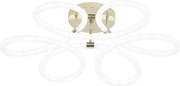 Toolight Toolight, LED moderné stropné svietidlo, 99W, 4000K, 5000lm, G023-C, biela-zlatá lesklá, OSW-06374