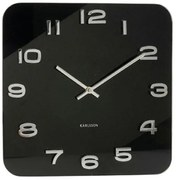 Hodiny Karlsson Vintage 4398 hranaté čierne 35cm