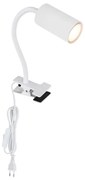 Globo 57911KW - Flexibilná lampa s klipom ROBBY 1xGU10/25W/230V biela