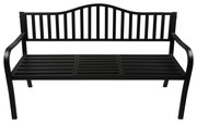 Čierna kovová záhradná lavica Segula - Garden Pleasure