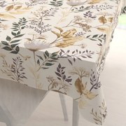 Biante Bavlnený obdĺžnikový obrus Sandra SA-544 Jesenné vetvičky na krémovom 50x100 cm