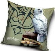 Vankúš Harry Potter - motív Sova Hedvika - 40 x 40 cm
