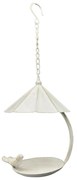 Závesné napájadlo pre vtáky Lillian, 43x18 cm, kov, krémová