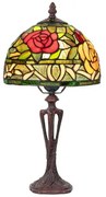 Tiffany lampa na nočný stolík ROSA 240 sklíčok 40*Ø20