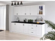 Kuchynská linka Stilo biela mat/biela 260 bez dosku