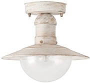 Brilagi - Vonkajšie stropné svietidlo MOLDE 1xE27/60W IP44 biela/patina