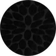 Kúpeľňový koberček SUPREME STONES kamienky, čierny kruh