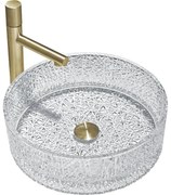 Mexen Dema, sklenené umývadlo na dosku 39 x 39 cm, číra, 24043900