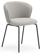 Svetlosivé čalúnené jedálenské kreslá v súprave 2 ks Add – Teulat