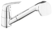 Drezová batéria S-Line Pro s vyťahovacou spŕškou, 2 prúdy chróm SIKOBSLPRO283