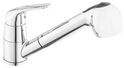 Drezová batéria S-Line Pro s vyťahovacou spŕškou, 2 prúdy chróm SIKOBSLPRO283