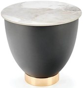 Konferenčný stolík Cecilia S biela mramor/sivá 48