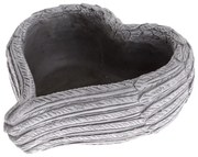 Pietna dekorácia Betónový kvetináč Srdce, 23 x 10 x 23 cm
