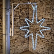 DECOLED LED svetlo s hviezdami, sada pre VO, 45x70 cm, ľadovo biela