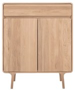 Komoda z masívneho dubového dreva so zásuvkou Gazzda Fawn