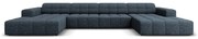 Modrá rohová pohovka (do "U") Chicago – Cosmopolitan Design