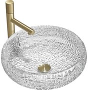 Mexen Celia, sklenené umývadlo na dosku 44 x 44 cm, číra, 24034400