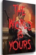 Scarface obraz na plátne The world is yours