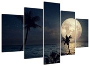 Obraz - Pláž za splnu (150x105 cm)