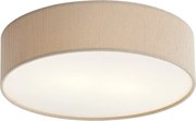 Moderné stropné svietidlo sivohnedé so zamatovým tienidlom 38cm 2-Lights - Luz