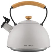 FLORINA nerezový čajník NATURA LINE sivý, 2,3 L