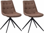 Set 2 jedálenských stoličiek Merna - látka - taupe