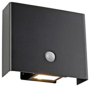 JUST LIGHT. 19471-18 - LED Vonk. svietidlo so senz. 2xLED/1,25W/3,7V 4400mAh IP44