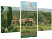 Obraz - Camille Pissarro, Landscape at Les Pâtis, Pontoise, reprodukcia (90x60 cm)