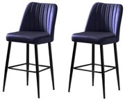 Súprava barových stoličiek Vento Sax Blue, 2 ks, 2 ks