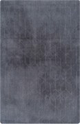 Tmavosivý obdĺžnikový koberec s 3D efektom králičej kožušiny Rabbit Rozmer: 80x150 cm