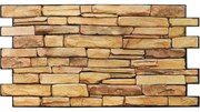 Obkladové panely 3D PVC TP10006921, cena za kus, rozmer 980 x 498 mm, kameň pieskový, GRACE