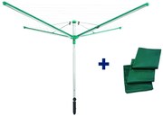 Vonkajší sušiak na bielizeň v striebornej farbe 60 m Linomatic 600 Deluxe Cover – LEIFHEIT