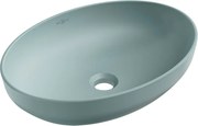 Mexen Cornelia umývadlo na dosku 50 x 36 cm, Zelená bledomatná - 21885048