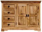 Komoda Guru 120x90x45 z mangového dreva Mango natural